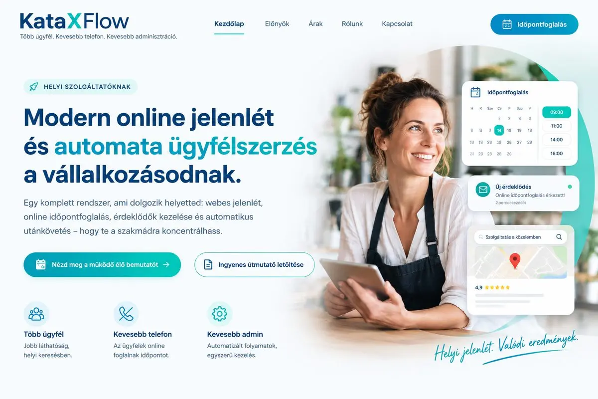 KataXFlow Ügyfélszerző Rendszer